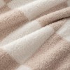 NIDITW Set of 2 Ultra Soft Khaki Checkerboard Throw Pillow