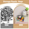 Bagentry 6 Pack Clear Toiletry Storage Bags, PVC Plastic Zipper