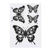 4 x 'Butterfly With Skull Wings' Temporary Tattoos - Water