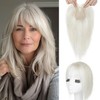 SEIKEA Hair Toppers for Women Real Human Hair, 10" Clip