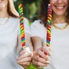 3 Jumbo Rainbow Twisty Lollipops 12" Inch Individually Wrapped, Mixed