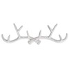 Macosa PO471327-000-101 Wall Hook Antlers White Country House Antique Deer
