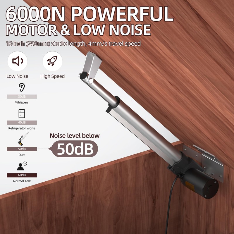 12V Linear Actuator, 10 Inch Stroke Heavy Duty Electric Actuator