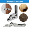 2 PCS Folding Door/Shelf Hinge, 90 Degree Hidden Bracket Table
