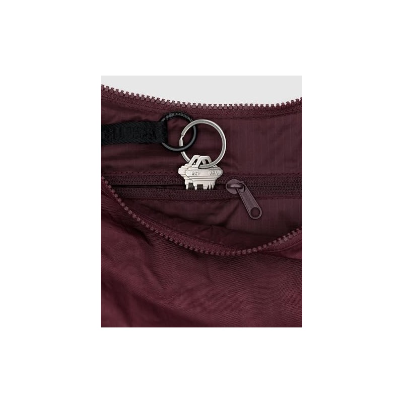 BAGGU Medium Nylon Crescent Bag - Mahogany