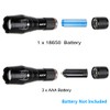 AuKvi 2 Pcs Powerful Green Light Led Flashlight Long Range