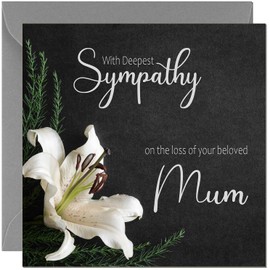 Mum Bereavement Card - Deepest Sympathy on Losing Your Mum Card, Sorry for your loss Mother