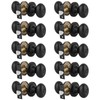 Gobrico 10 Pack Egg Style Door Knobs Handles Privacy Function