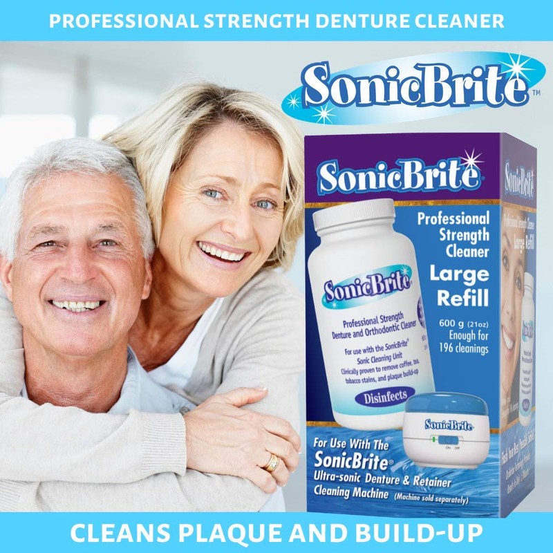 SonicBrite Professional Strength Dental Appliance Cleaning Powder 21 oz |