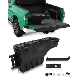 SCITOO Truck Tool Box Key Lockable Left Driver Side Truck Bed Storage Box Fit For Ford For F-250 Super Duty 1999-2016,For Ford For F-350 Super Duty 1999-2016,For Ford For F-450 Super Duty 1999-2016