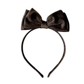 scicent Velvet Headband with Black Bow Hair Accessories Hair Bands for Kids Costume Parties Headbands for Girls, Black-2