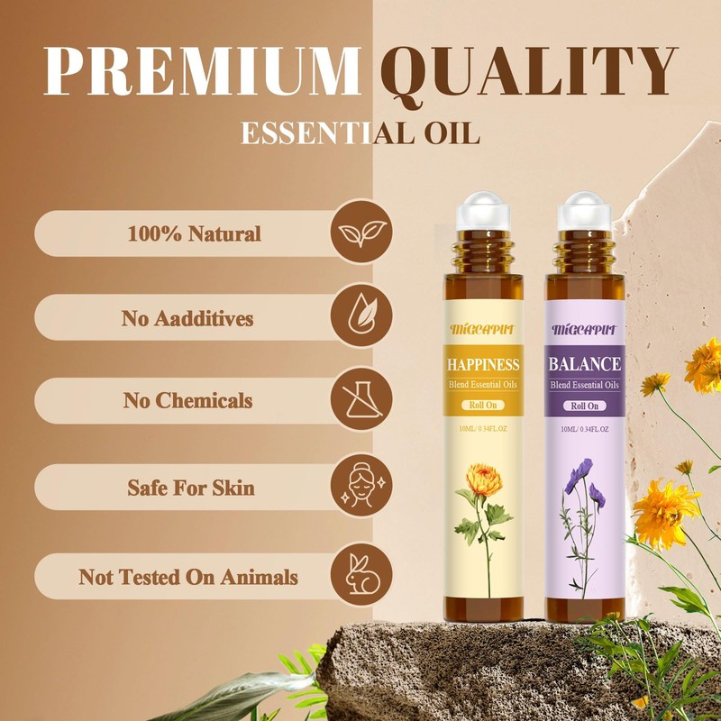 Migcaput Essential Oils Roll On Set 6 x 10 ml