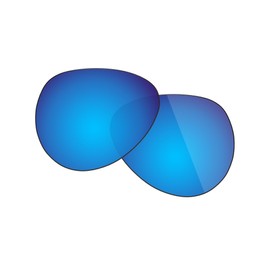 Fiskr Polarized Lenses Replacement Compatible with RayBan Aviator RB3025 58mm Sunglasses, Impact Resistant & Perfect Fit - Ice Blue