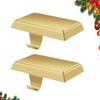 Guojanfon Christmas Stocking Holders Mantel Stocking Hangers Metal Hanging Hooks