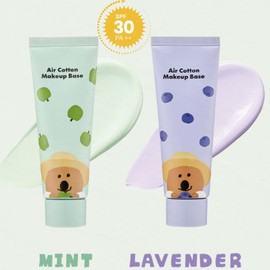 THE FACE SHOP Air Cotton Makeup Base SPF30 PA++35g [Dinotang Edition], Color:Lavender