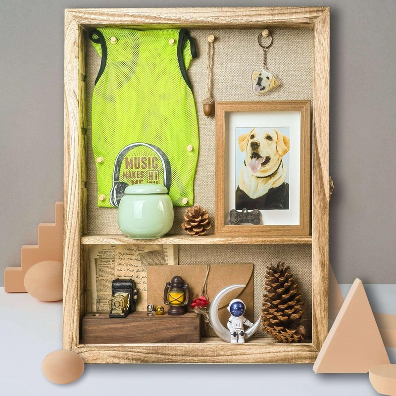 Houstimi Original Wood Shadow Box Frame 16x20 Shadow Box with