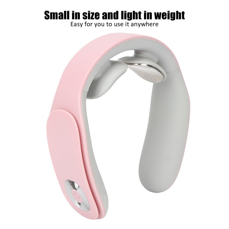 Electric Neck Massager Cordless USB Rechargeable Hot Compress Vibration Neck