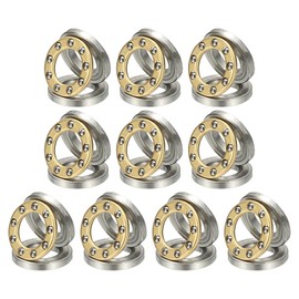 PATIKIL Thrust Ball Bearings 6x11x4.5 mm, 10 Pcs Chrome Steel Miniature Single Row Roller Miniature Ball Bearings for Conveyor Systems Machine Tools, Silver
