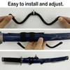 pmsanzay 4Pack Mini Wall-Mounted Sword Stand Display Rack,Sword Holder,Sword Hook,Sword