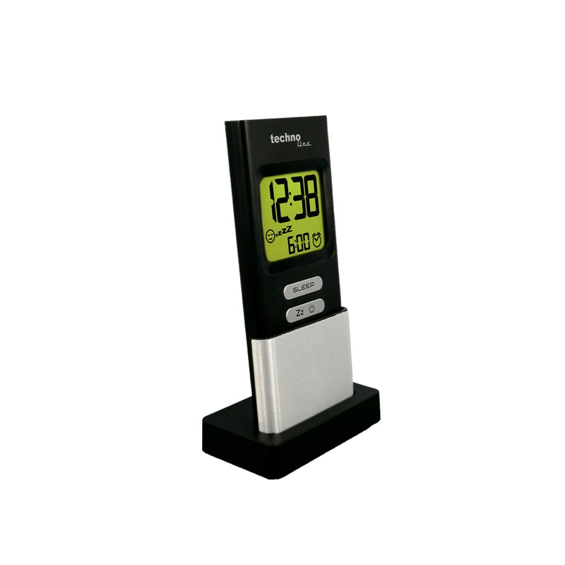 Technotrade Technoline DreamMate Alarm Clock with Fall Asleep Function, Black-Silver