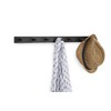 Spectrum Diversified Wood Hook Rack, 7 Peg, Black