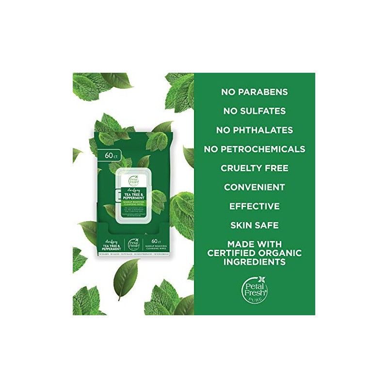 Bio Creative Lab Acne Control Cleansing Wipes, Petal Fresh Tea
