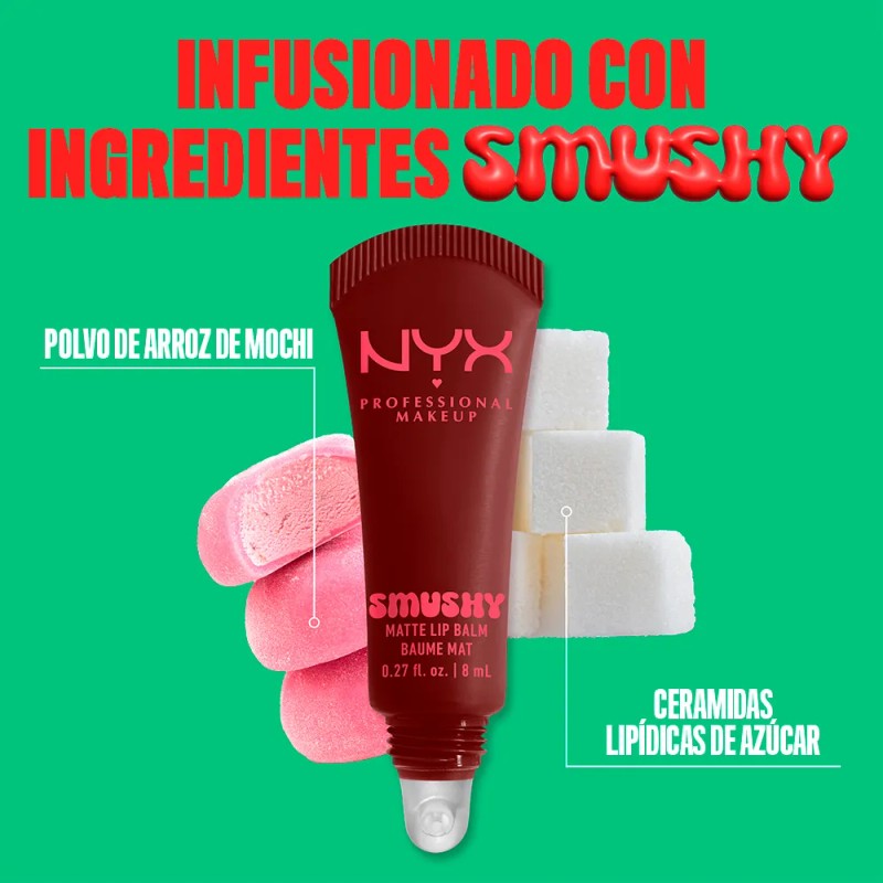 NYX Professional Makeup, Smushy Bálsamo de Labios Matte