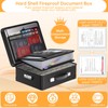 DocSafe 6400°F Fireproof Document Box with Lock,Heat Insulated Fireproof Water