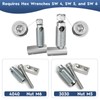 12 Sets of Automatic Connectors Shape Connector Nut Set, M5/M6