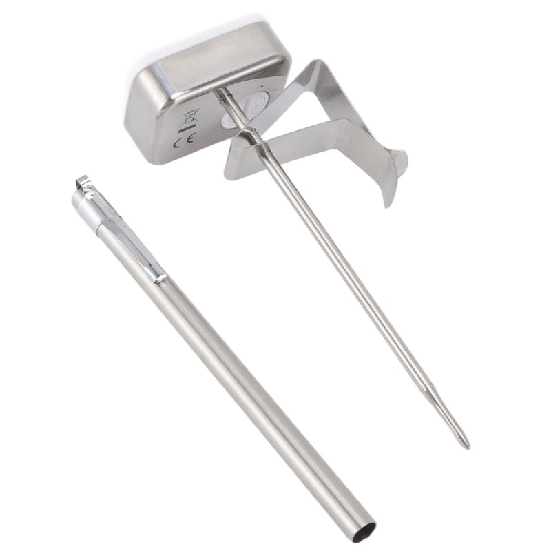 Food Thermometer Regulable Clip Large Display Screen Detachable Stainless Steel