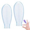 2pcs 85x25mm/3.35x0.98in Waterproof Finger Protector(Transparent)