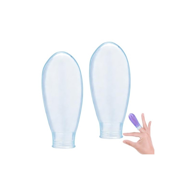 2pcs 85x25mm/3.35x0.98in Waterproof Finger Protector(Transparent)