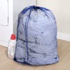 Smart Design Mesh Laundry Bag w/ Handle & Push Lock