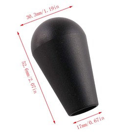 E-outstanding - 2 piezas de repuesto con forma de gota de agua de estilo americano para Arcade1up/Zippy/SANWA/SEIMITS Joystick (1 rojo + 1 negro)