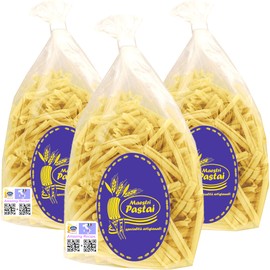 Maestri Pastai, Gourmet Strozzapreti "Priest-Choker" Italian Pasta (Pack of 3), Special "Series 42" Premium Quality Imported from Mercato San Severino, Italy, 17.66 oz (1.1 lbs) (each)
