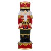 na Mr. Christmas 12in LED Lighted Ceramic Nutcracker Figure Hand