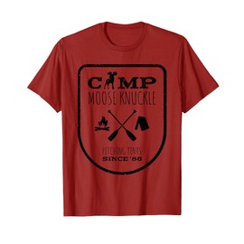 Camp Moose Knuckle Outdoors and Camping T-Shirt