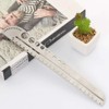 Metal Ruler Stainless Steel Multifunctional Scale Ruler Protractor Figure Drafting