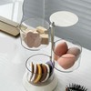 Mikinona Makeup Puff Storage Organizer Rotatable Case for Makeup Tools