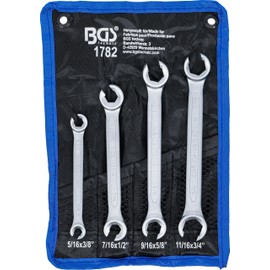 BGS 1782 Open Ring Spanner Set, Offset, Inch Sizes, Set of 4