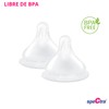 Spectra Tetina Flujo Medio para Biberón de Cuello Ancho (3