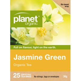 Planet Organic Jasmine Green Herbal Tea 25 Tea Bags