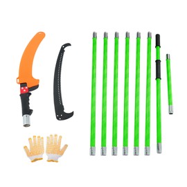 27Ft Manual Tree Pruning Saw Green Branch Trimmer Light and Extensible for Pruning Tall Trees and Suitable for All Kinds of Trees