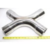 Universal Dual Exhaust X-Terminator X-Pipe Mandrel-bent Cross 3.0"ID with 4pc