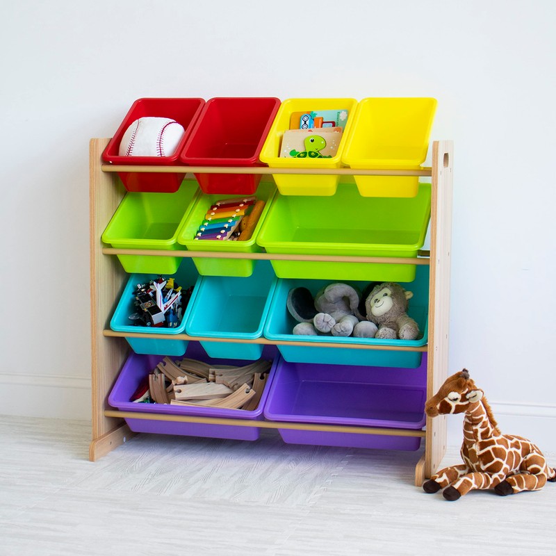 Humble Crew Kids Toy Storage Organizer with 12 Storage Bins,
