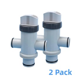 COONOOL Replacement for Intex 11872 Dual Split Hose Plunger Valve Pool Part Accessory Attachment for Above Ground Pool and Pool Pump (Dual Split Hose-2)