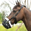 T TEKE Nano-Duro II Deluxe Horse Grazing Muzzle with Fleece