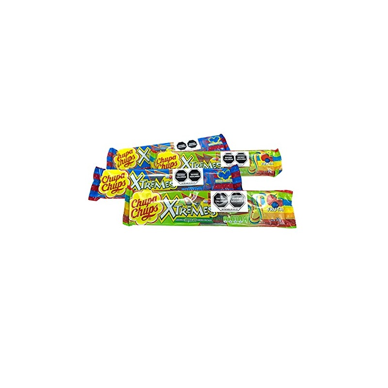XTREMES MIx. Caramelo Acidulado. Caja 18 Piezas de 57g.