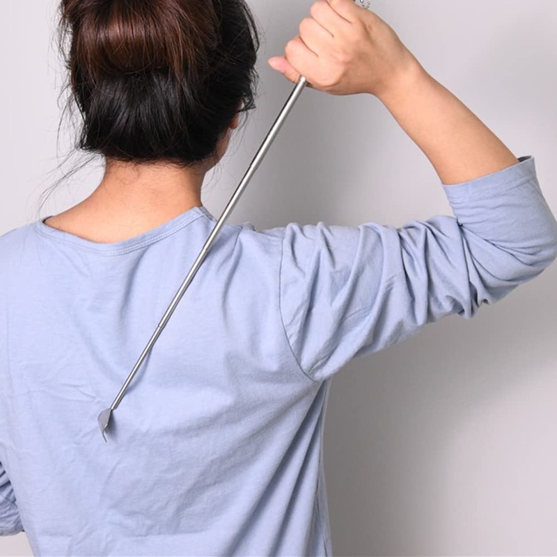 Samcos Grandson Hand Portable Back Scratcher Telescopic Back Stroller Stainless