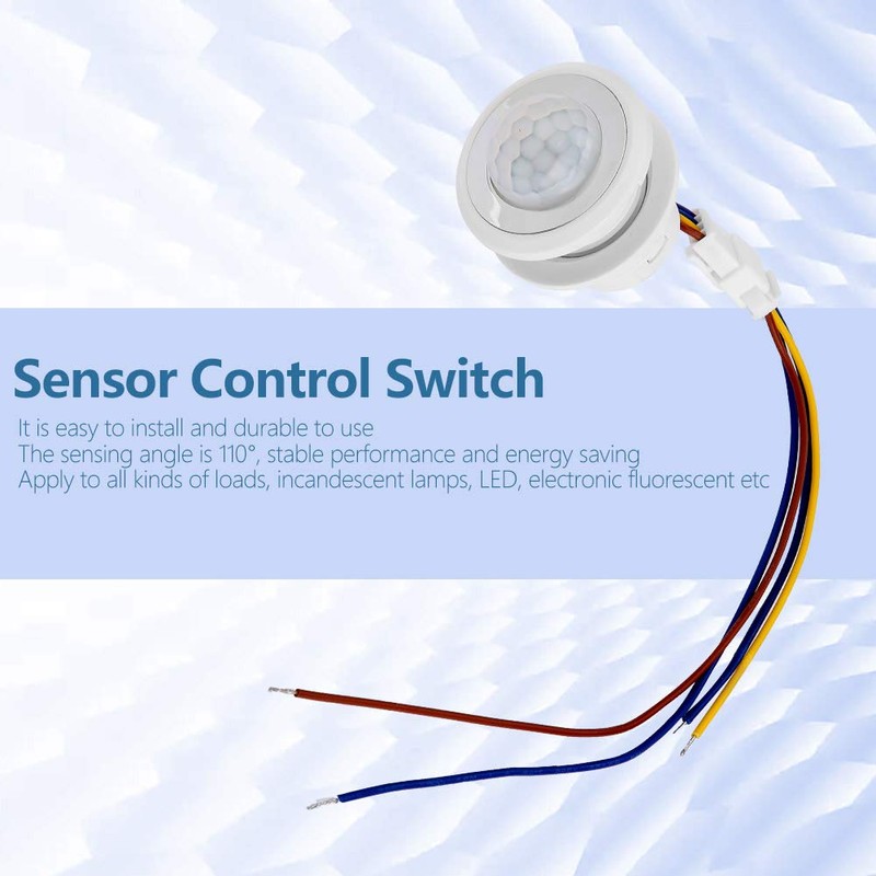 Infrarot-Bewegungssensor-Steuerung, Automatischer Infrarot-Bewegungssensor HW08F LED Automatischer Infrarot-Bewegungssensor-Steuerschalter, PIR-Sensor, (MR-HW08F 45
